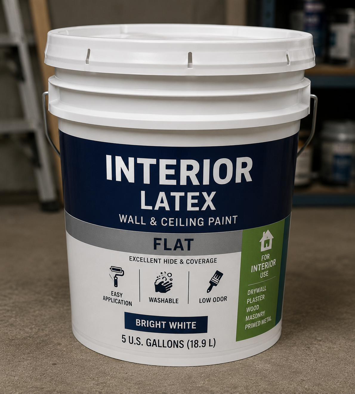 5-Gallon Paint Bucket Hazardous Material